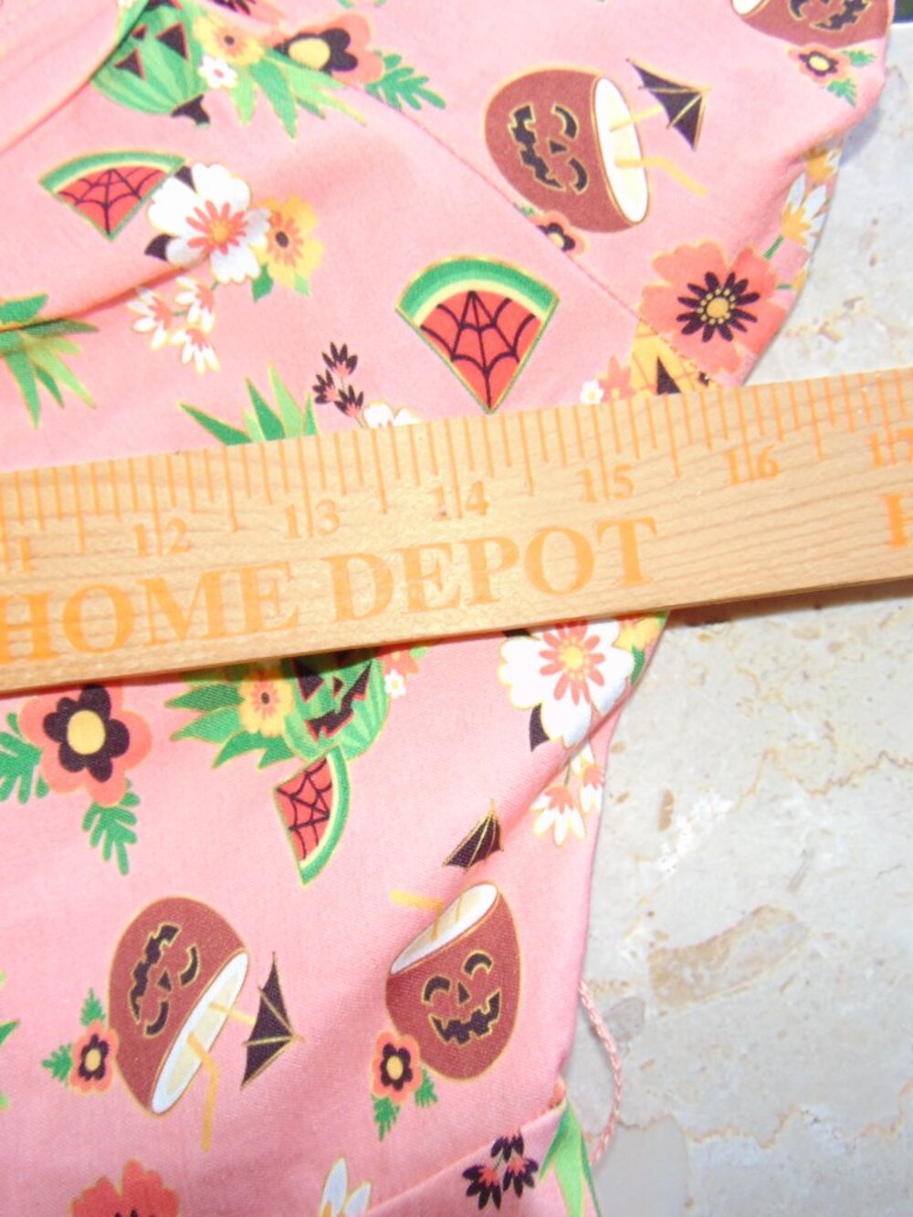 NEW Unique Vintage Pink June-o-ween Spooky TIKI Swing Dress Pin Up Halloween M - Picture 11 of 16